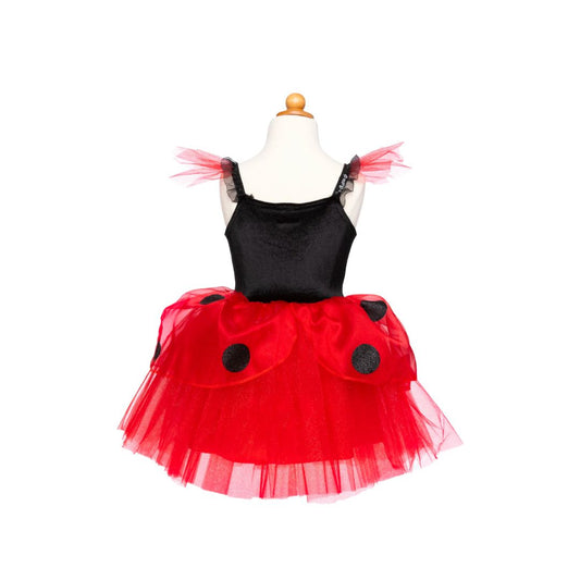 Great Pretenders Mariehøne kjole og hårbånd, str. 5-6 år