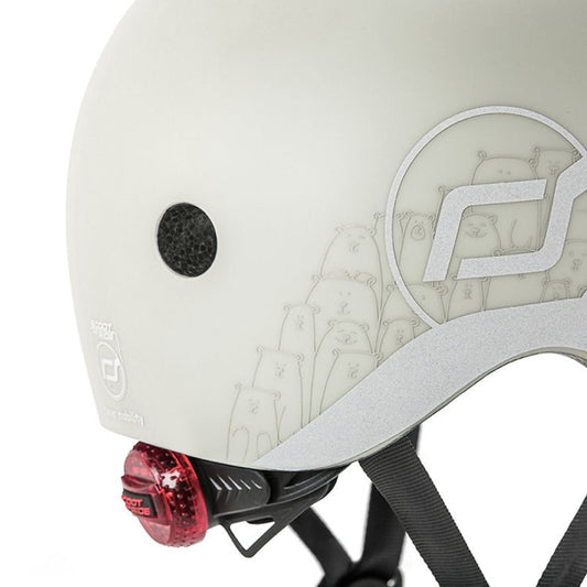 Scoot&Ride hjelm m.reflekser str. XXS-S, ash