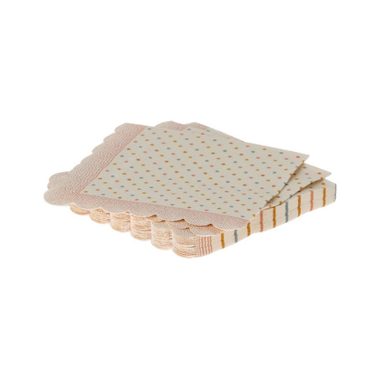 Maileg Servietter, Lille - Rose dot