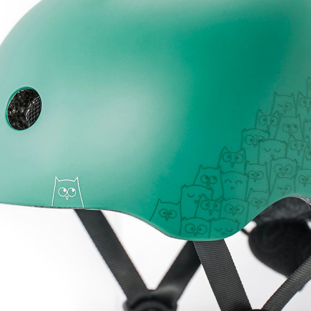 Scoot&Ride hjelm m.reflekser str. XXS-S, forest