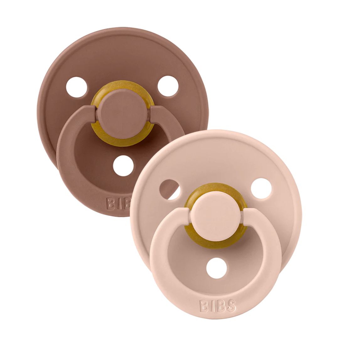 BIBS 2pk sutter colour latex str. 2, Woodchuck/blush