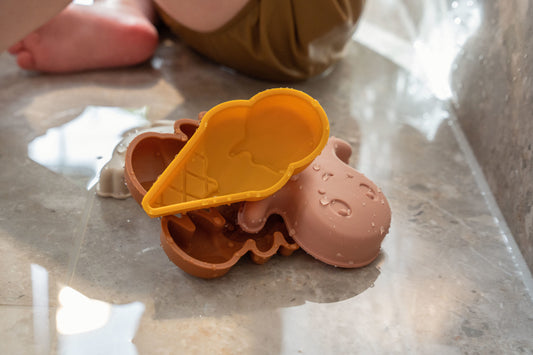 Filibabba sandforme 5 stk, varme farve