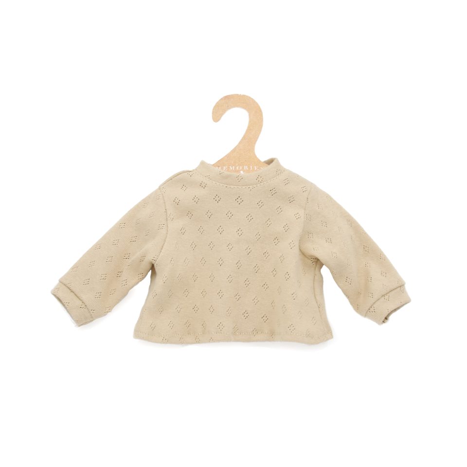 Asi dukketøj langærmet t-shirt - sand