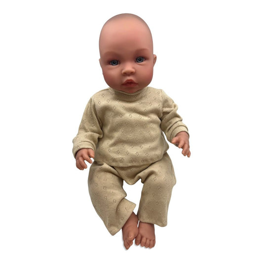 Asi dukketøj langærmet t-shirt - sand