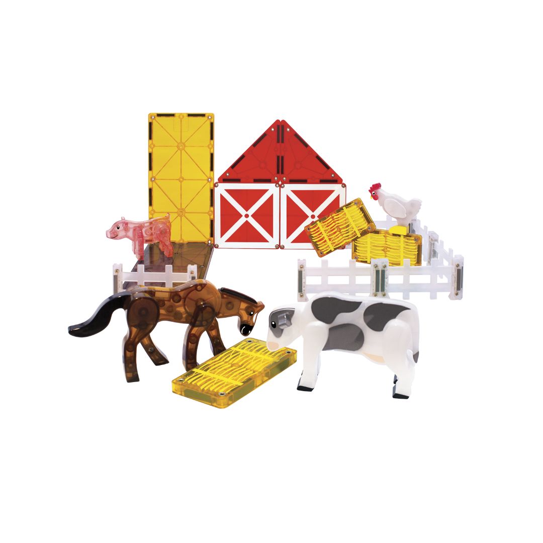 Magna-Tiles Bondegårdsdyr, 25 dele