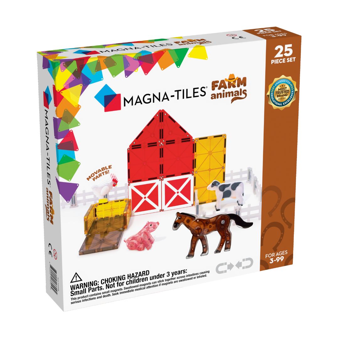 Magna-Tiles Bondegårdsdyr, 25 dele