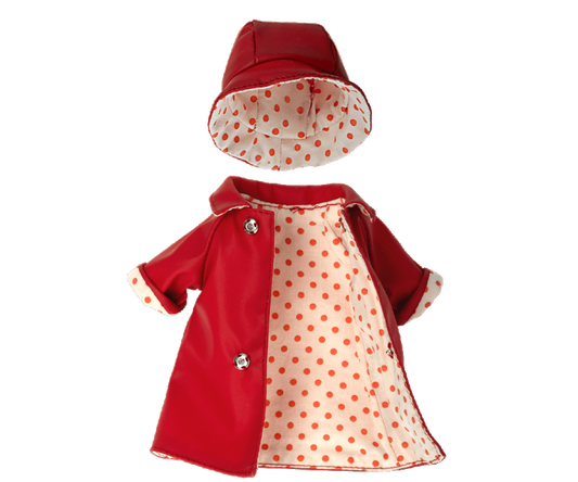 Maileg Teddy mor regnjakke m. hat