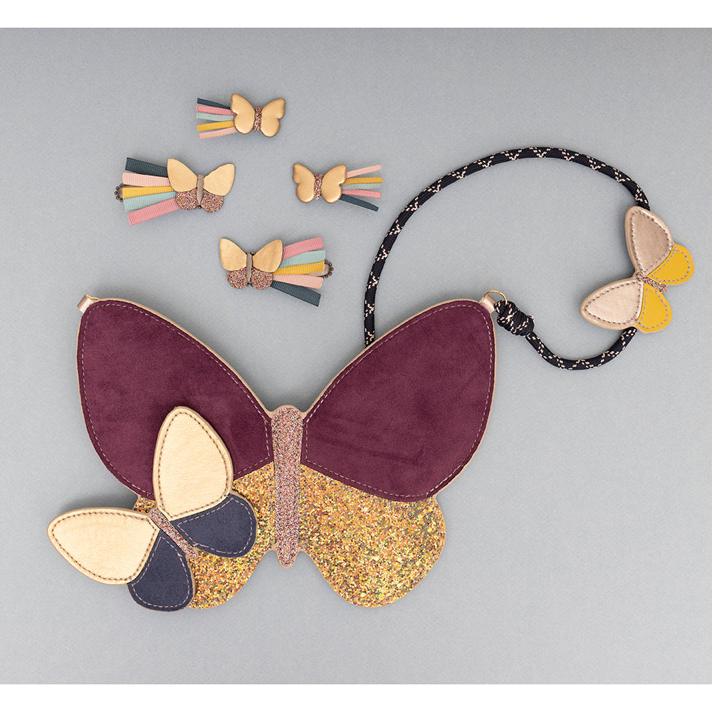 Mimi & Lula - 2 hårclips - Lucia Butterfly Winter Flora