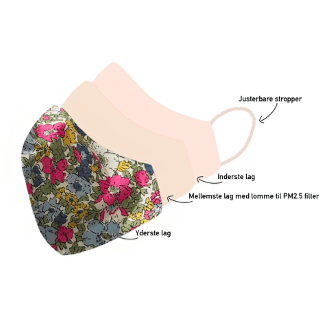 Bow's by Stær mundbind til voksne Blomster mix - All About Kids Odense