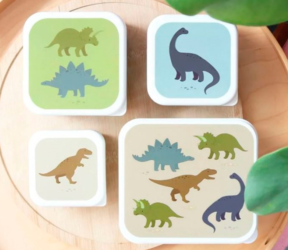A Little Lovely Company Snackbox sæt, Dino