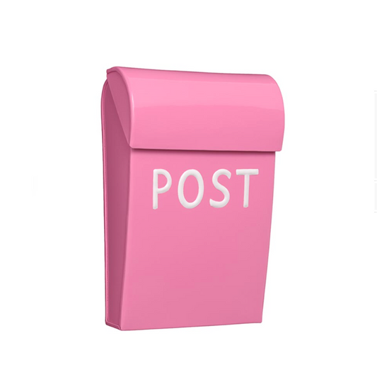 Bruka Postkasse mini, mørk rosa