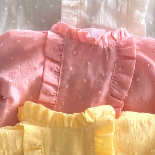 Asi dukketøj skjorte med kalvekrøs - rosa