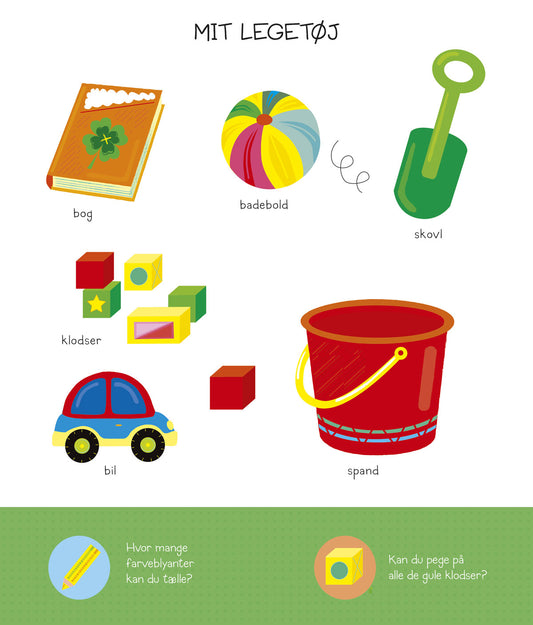 Bog Min første store billedordbog med ord