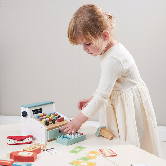 Tender Leaf kasseapparat, hvid