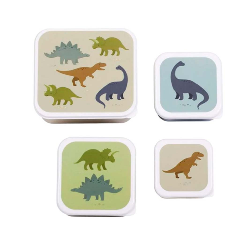 A Little Lovely Company Snackbox sæt, Dino