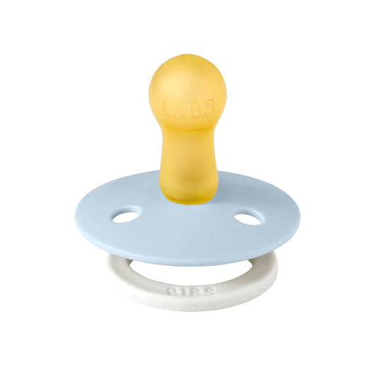 BIBS 2pk sutter colour glow latex str. 2, Iron/baby blue night