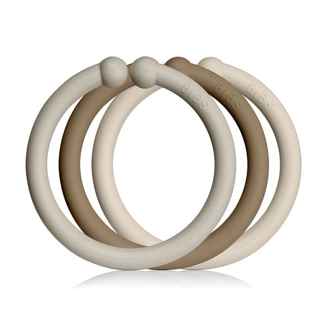 BIBS 12pk loops, sand/vanilla/dark oak