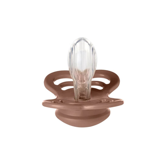 BIBS 2pk sutter supreme silikone str. 2, Woodchuck/blush