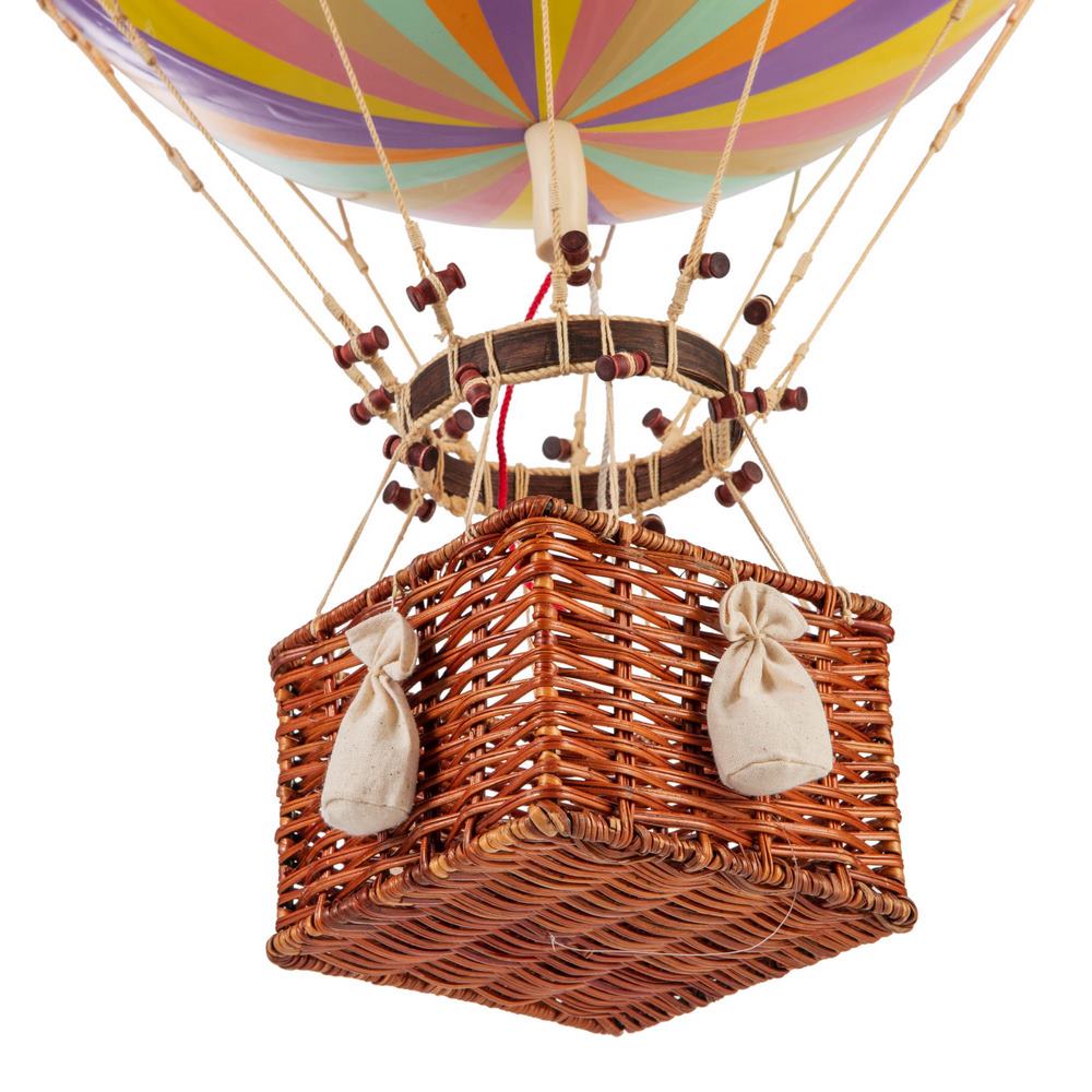 Authentic Models Royal Aero luftballon, 32cm. - Rainbow pastel