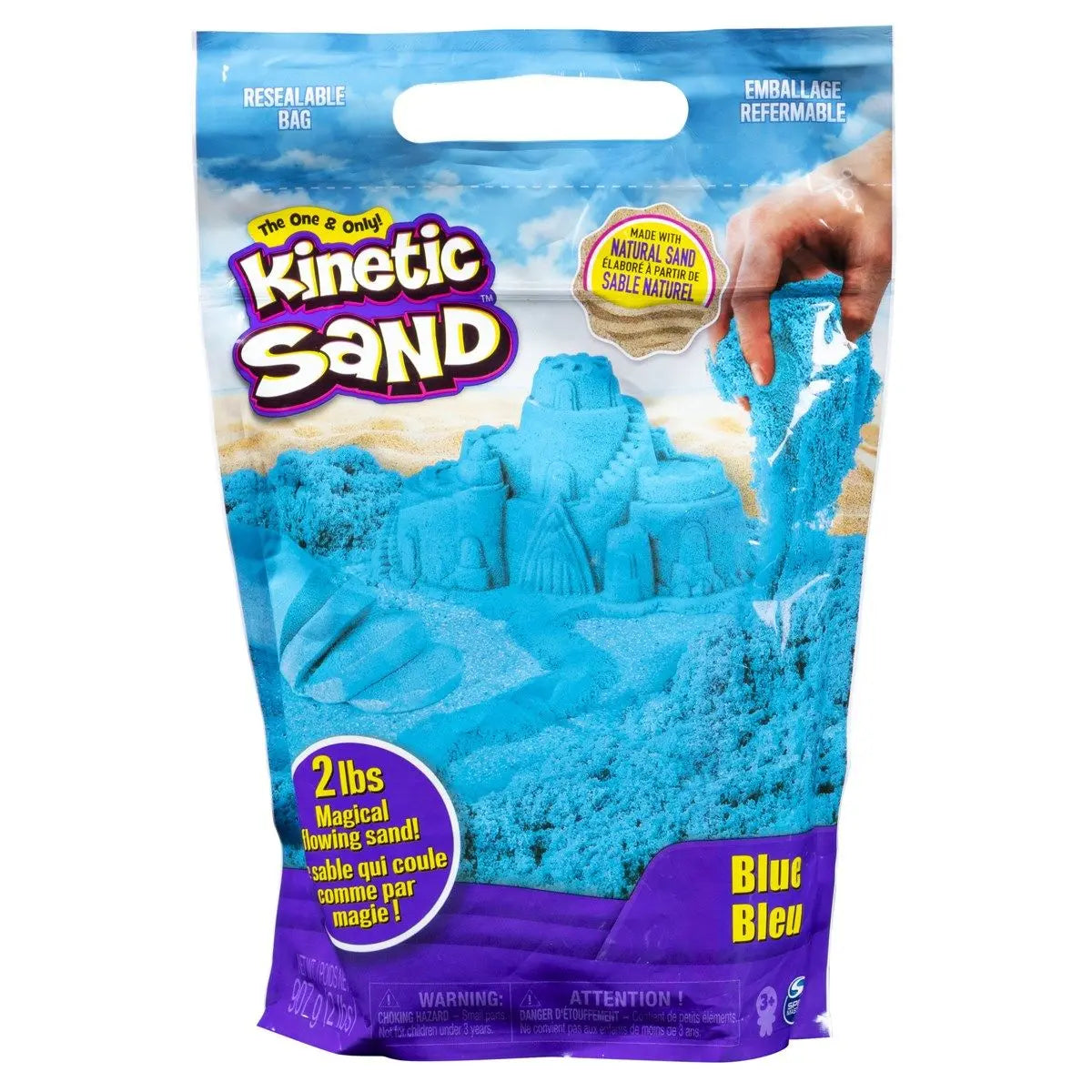 Kinetic Sand i pose, blå