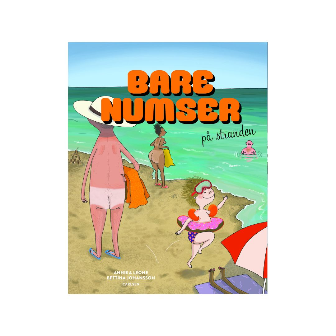 Bog Bare numser på stranden