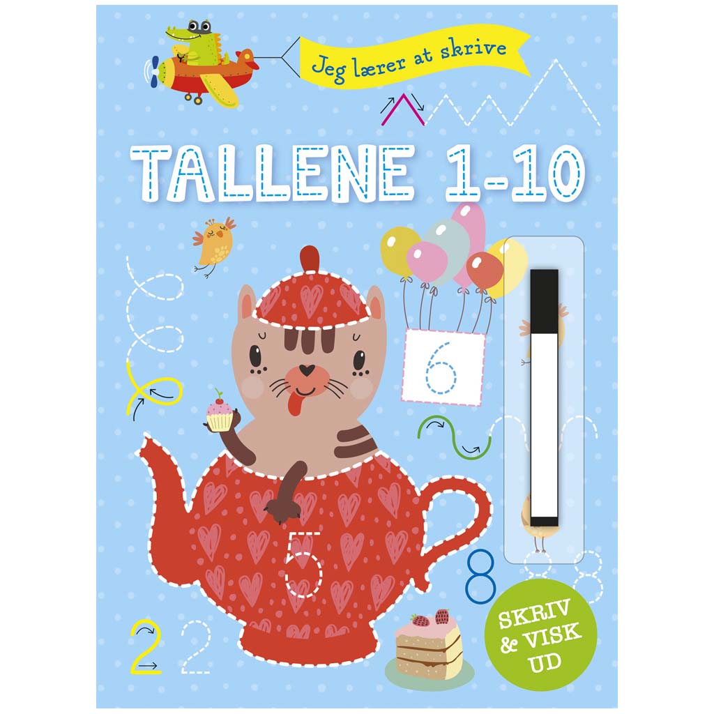Bog Skriv og visk ud: Tallene 1-10