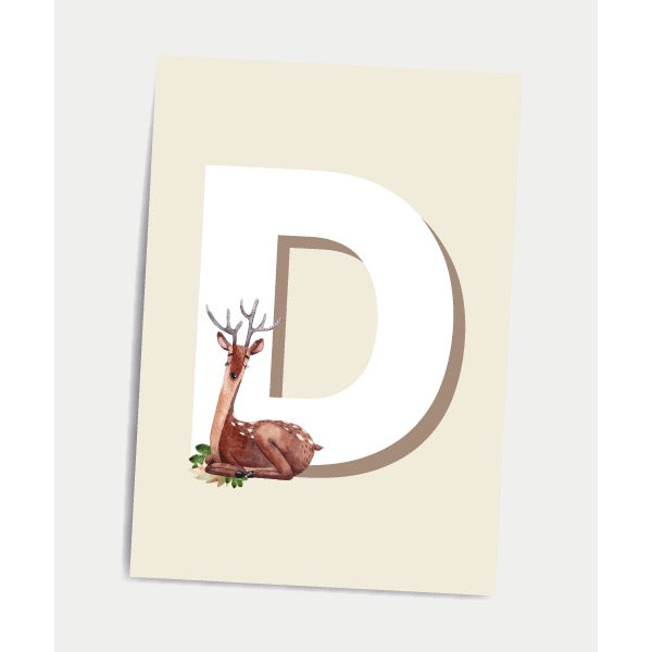 Dialægt A5 kort Bogstav D