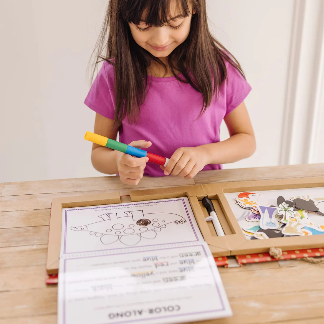 Melissa & Doug kreativitetskuffert, dino