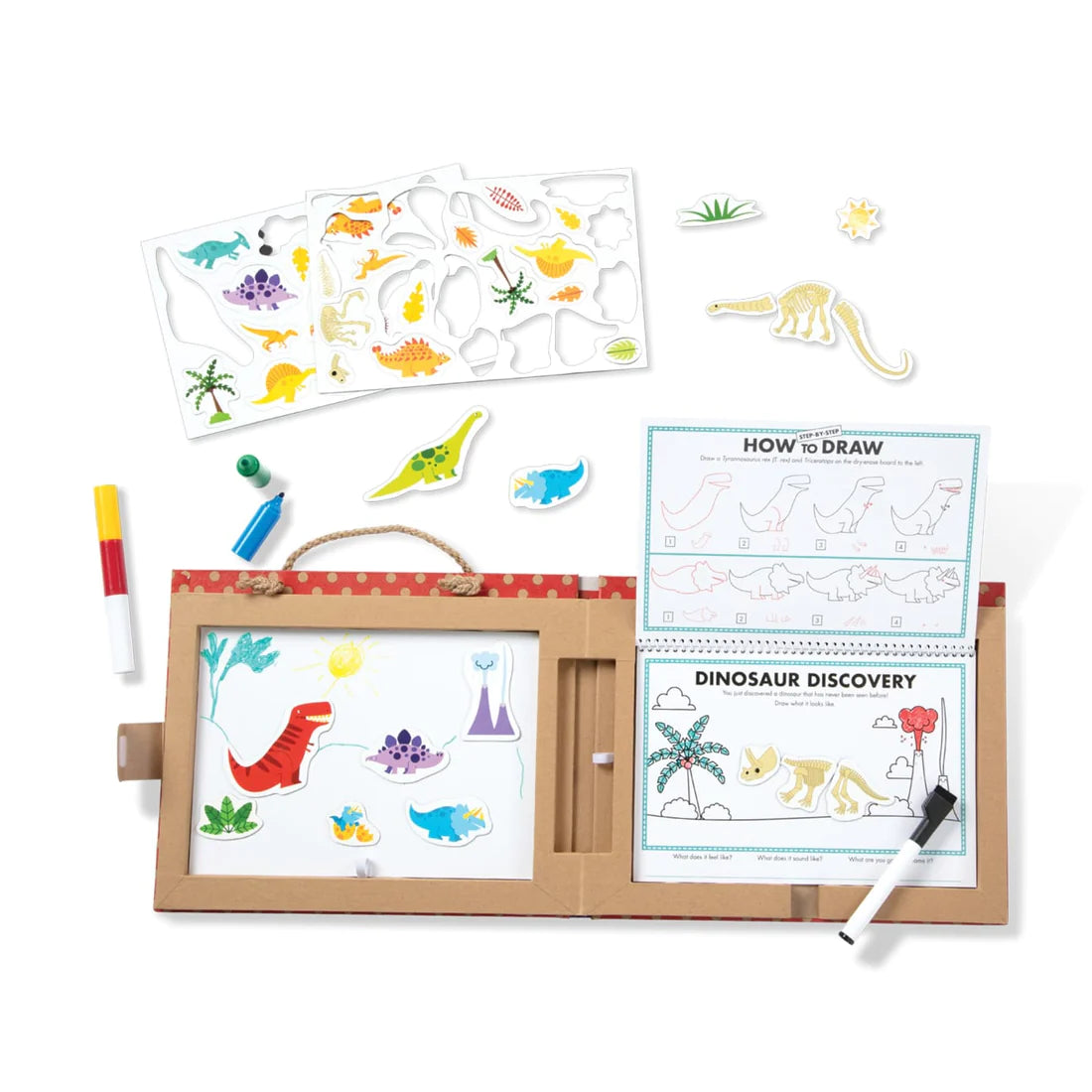 Melissa & Doug kreativitetskuffert, dino