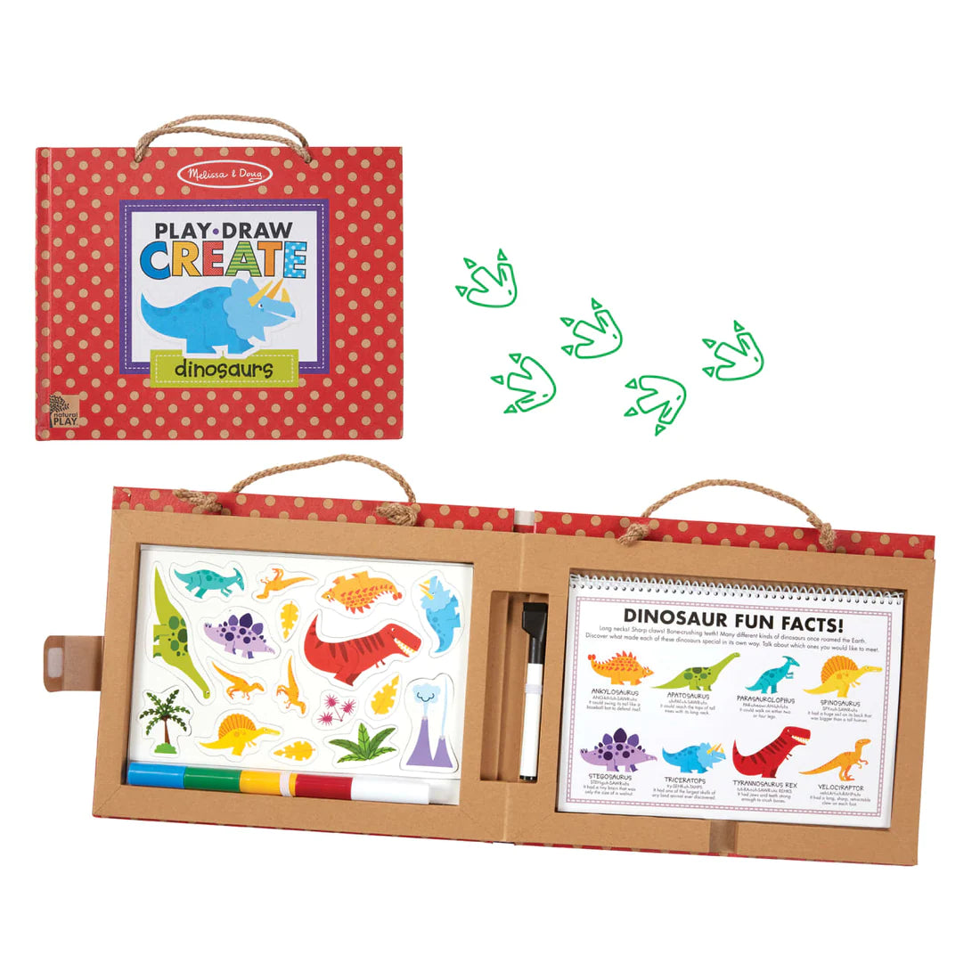 Melissa & Doug kreativitetskuffert, dino