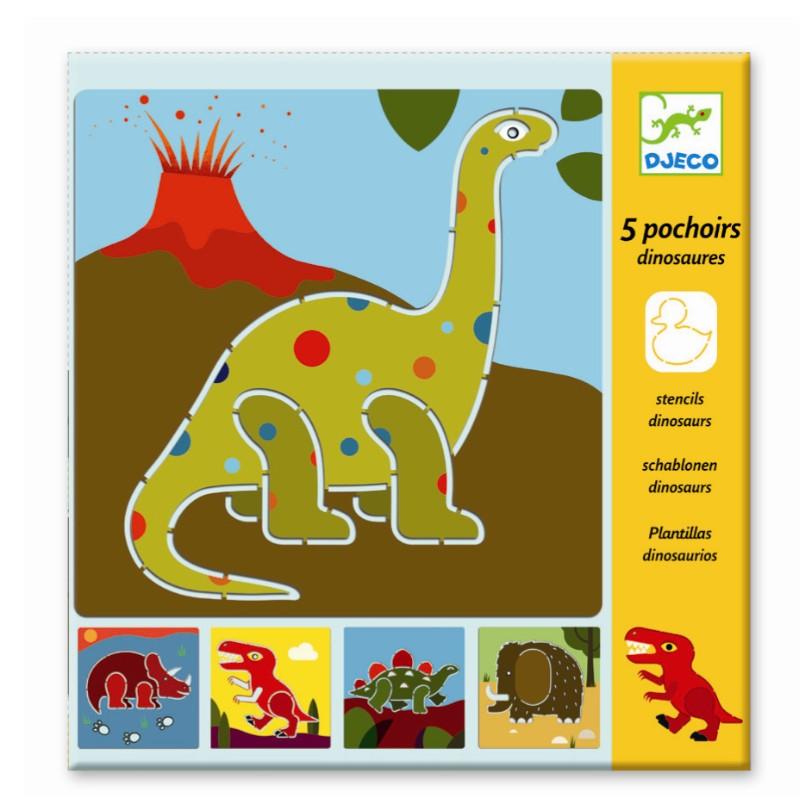 Djeco tegneskabeloner Dinosauer - All About Kids Odense