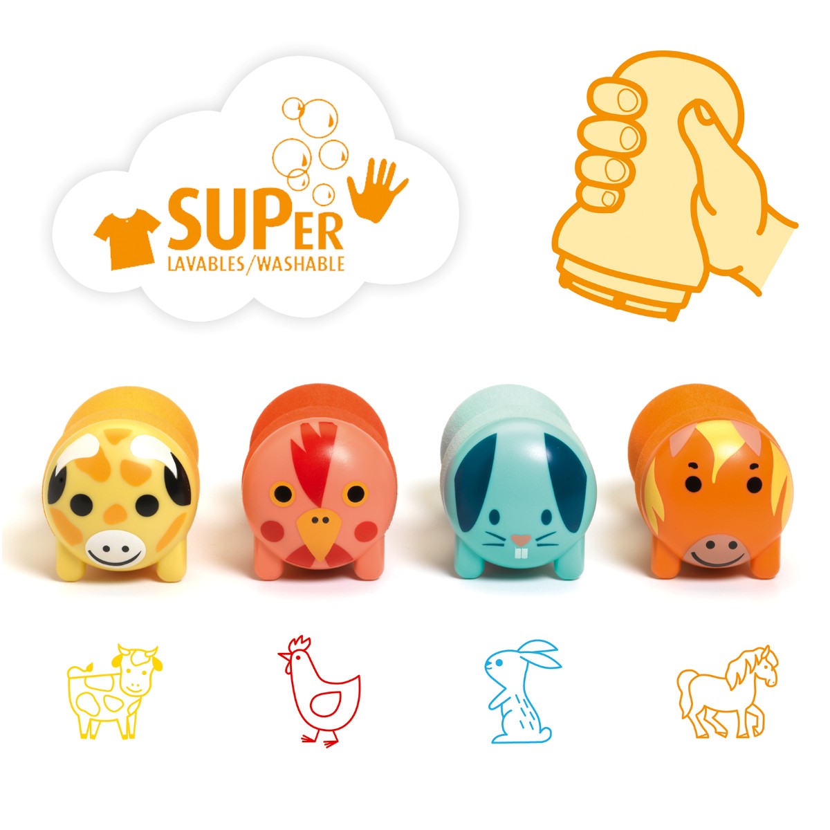 Djeco Stempler for de små, Bondegård