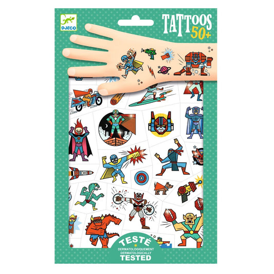 Djeco Tatoveringer, Skurker mod helte
