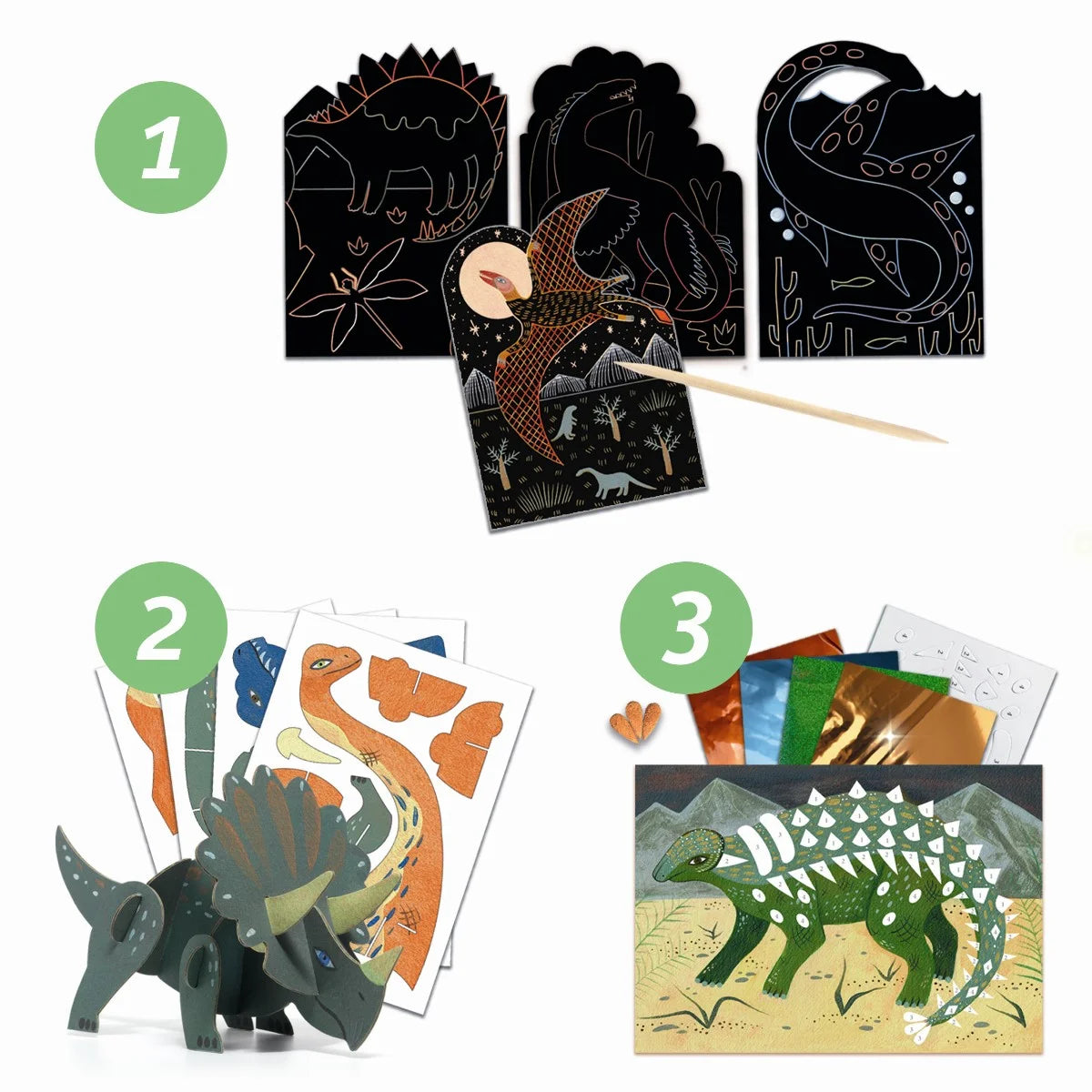 Djeco Kreativt aktivitetssæt, Dino