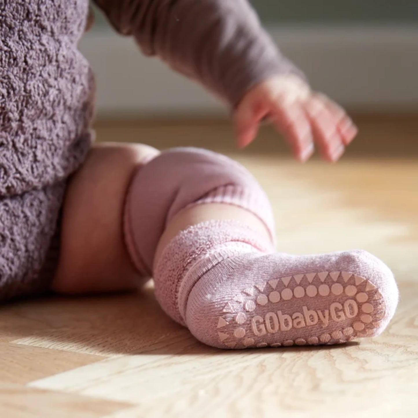 GoBabyGo Bomuld non-slip sokker 3-4år - Dusty rose
