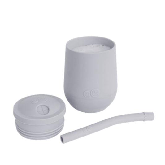 EZPZ Mini cup + sugerør, gråblå