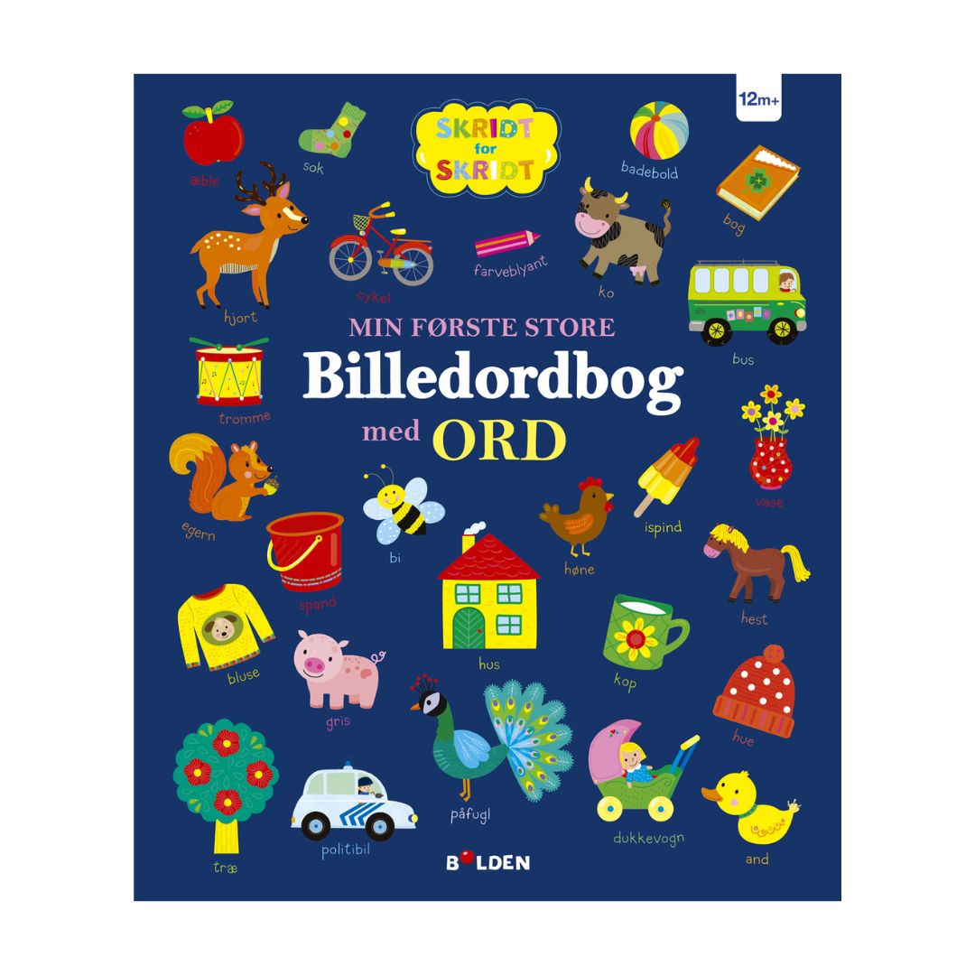 Bog Min første store billedordbog med ord