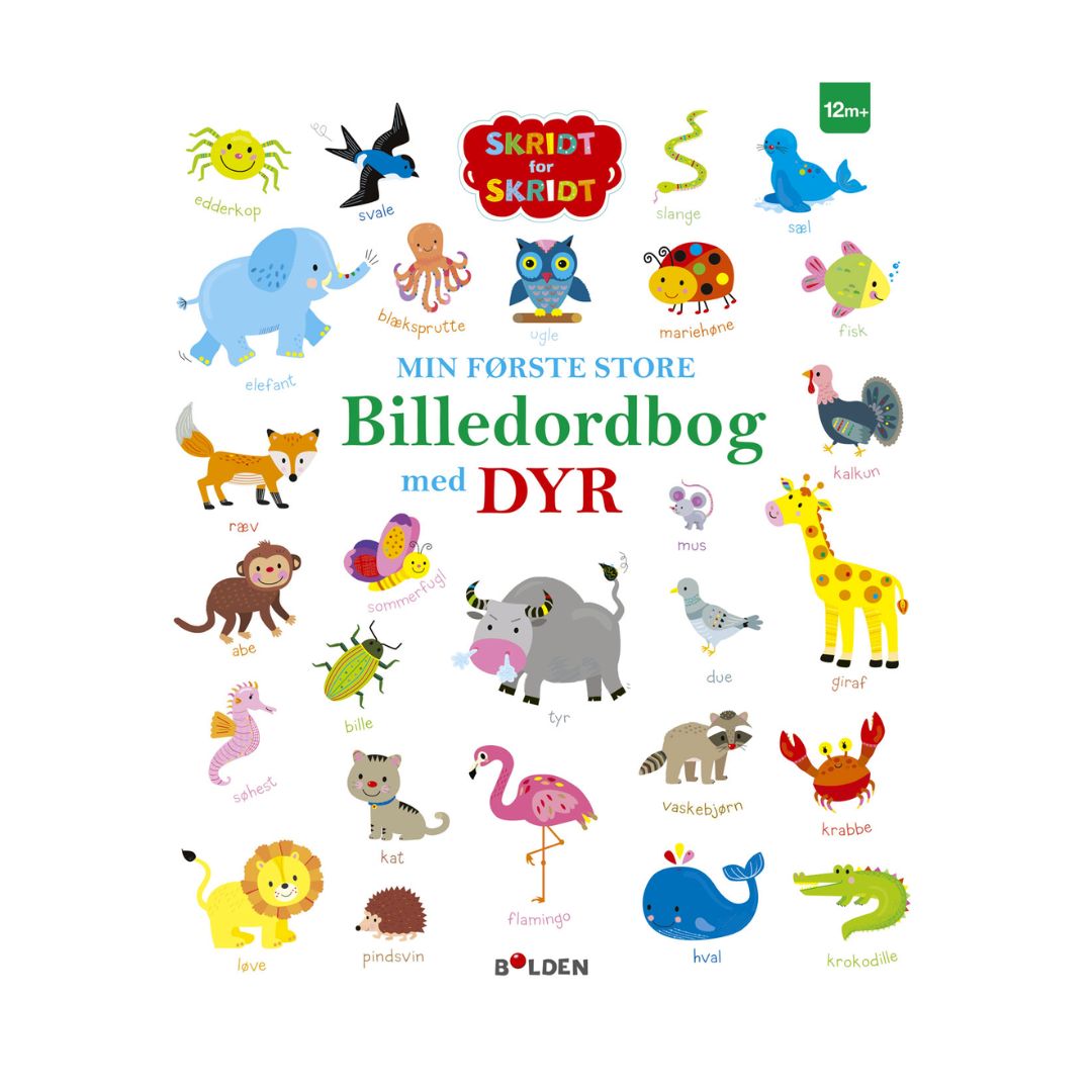 Bog Min første store billedordbog med dyr