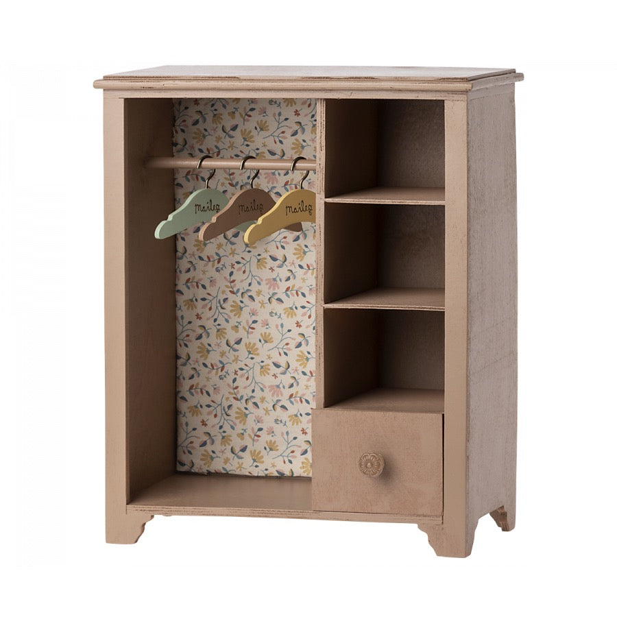Maileg Garderobe, Stor - Pudder