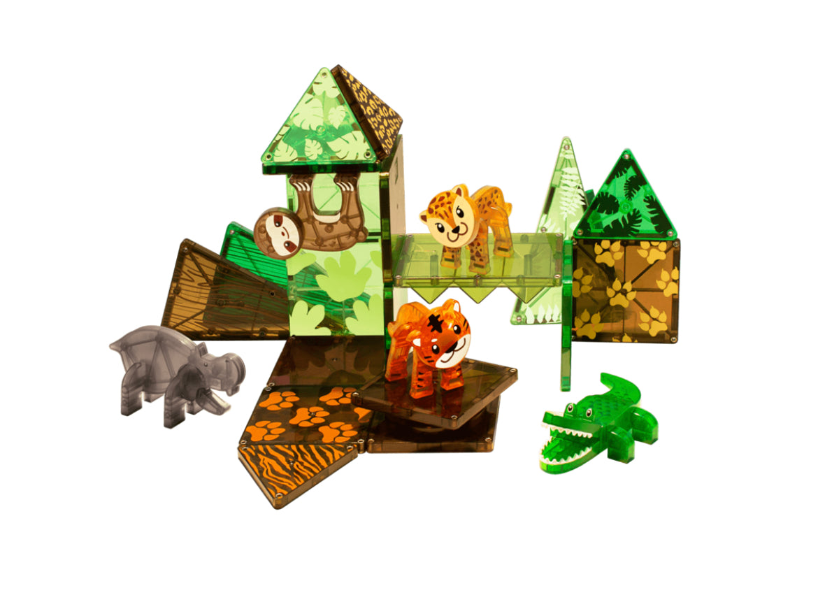 Magna-Tiles Jungle dyr, 25 dele