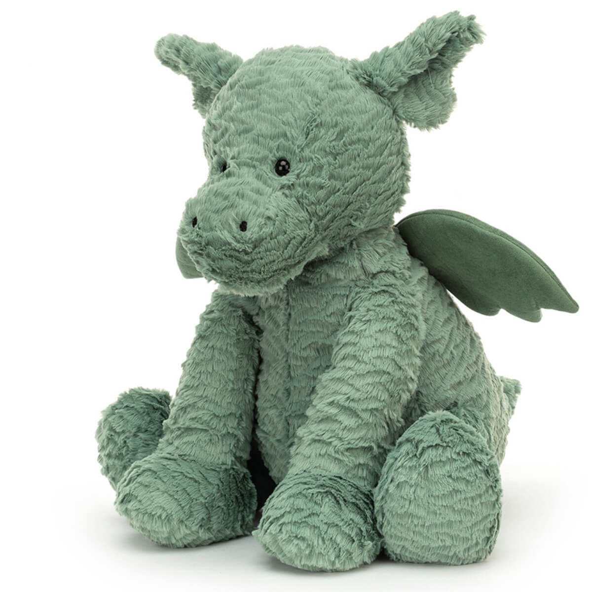 jellycat fuddlewuddle drage i grøn