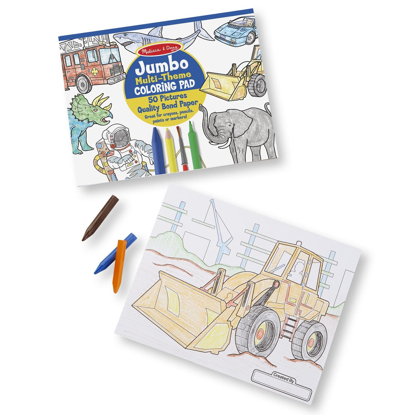 Melissa & Doug Jumbo malebog Multi theme - All About Kids Odense