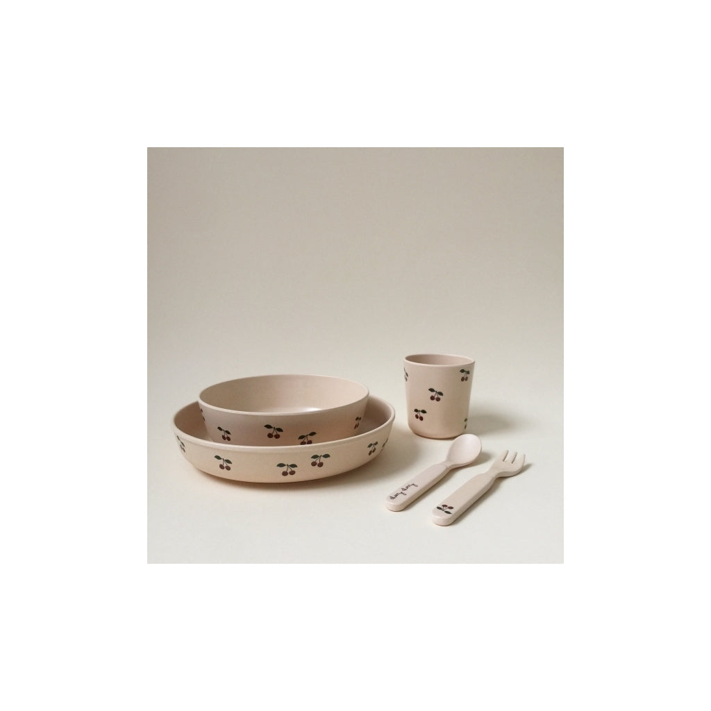 Konges Sløjd PLA spisesæt, Cherry