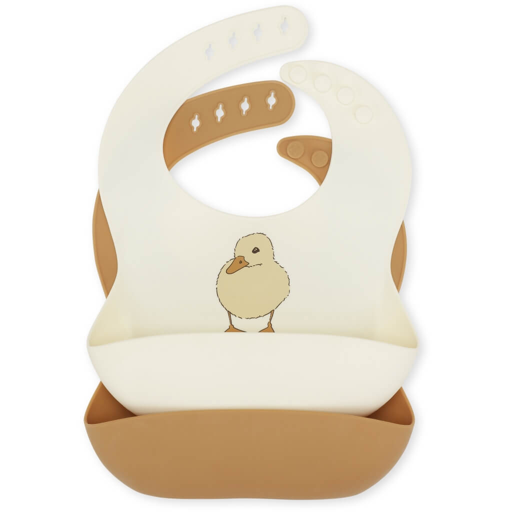 Konges Sløjd 2pk silikone bib, duckling