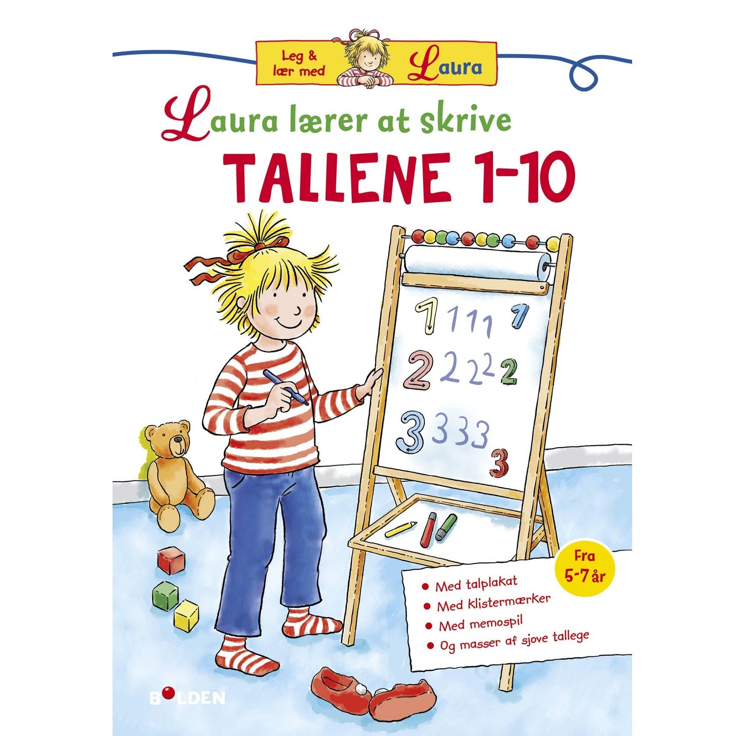 Bog Laura lærer at skrive tallene 1-10 - All About Kids Odense