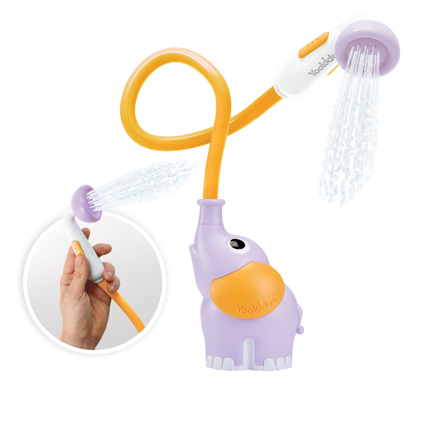 Yookidoo Elefant baby bruser, lilla