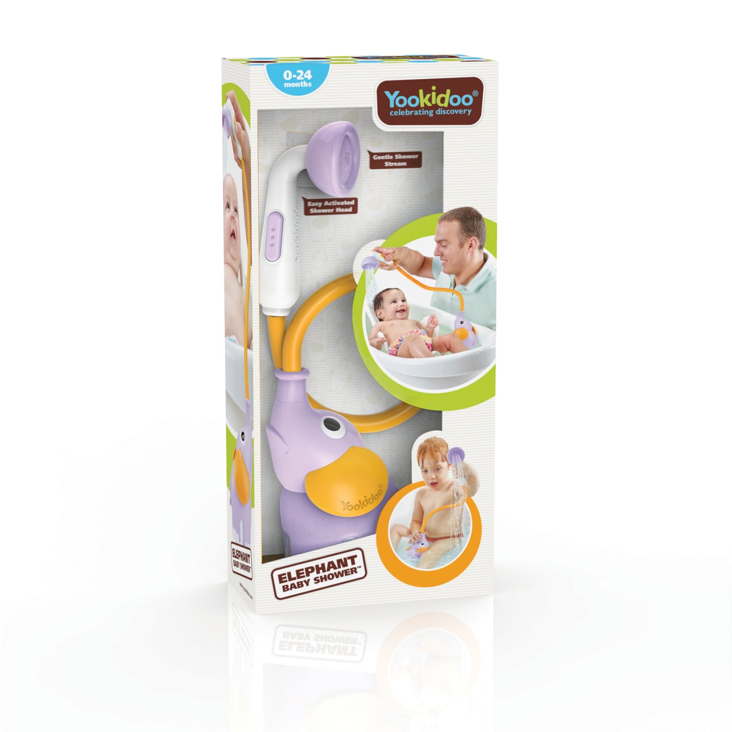 Yookidoo Elefant baby bruser, lilla