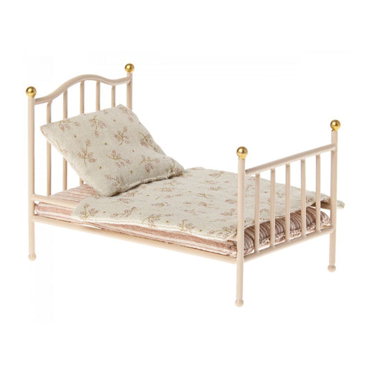 Maileg vintage seng, mus rosa