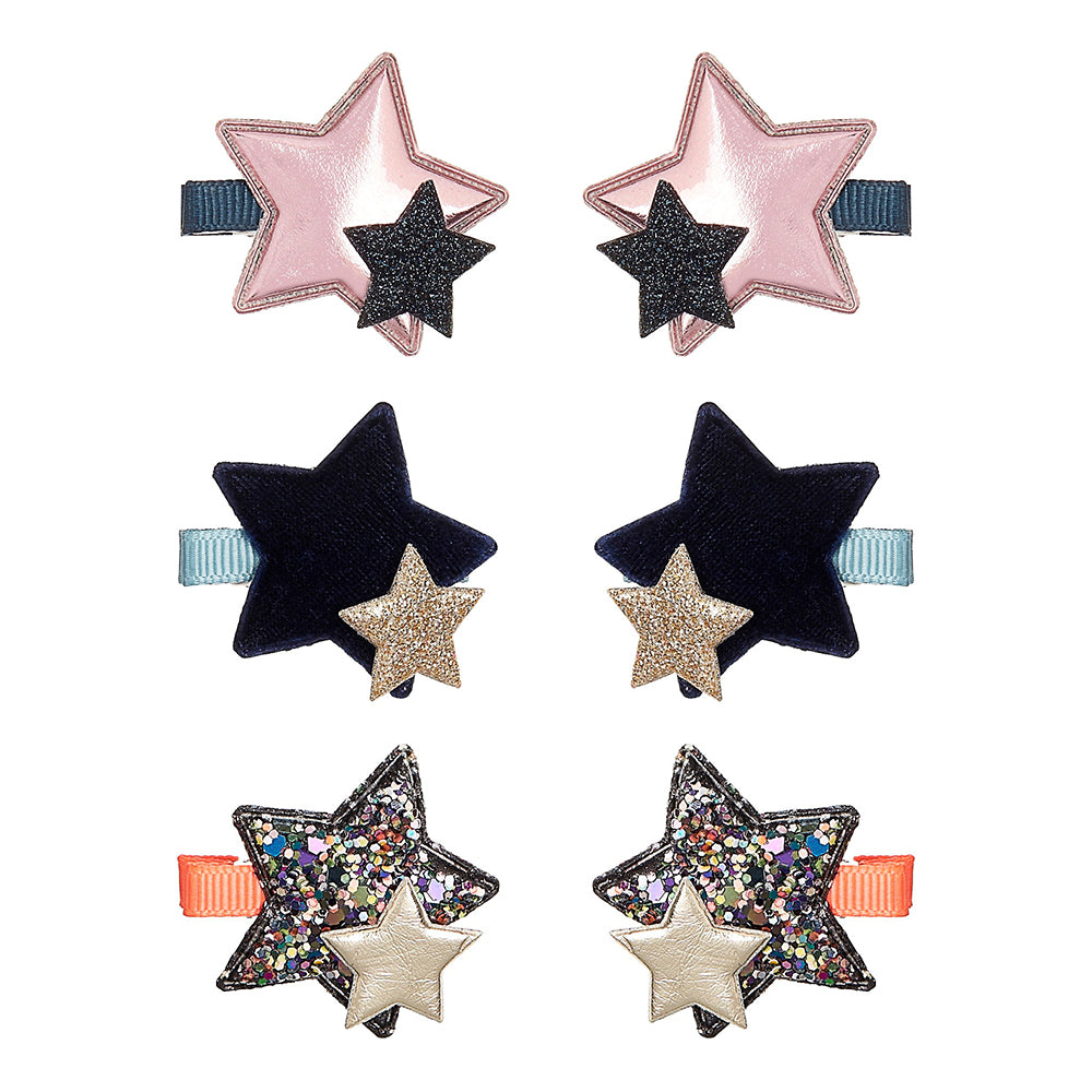 Mimi & Lula hårclips m. stjerner, firework