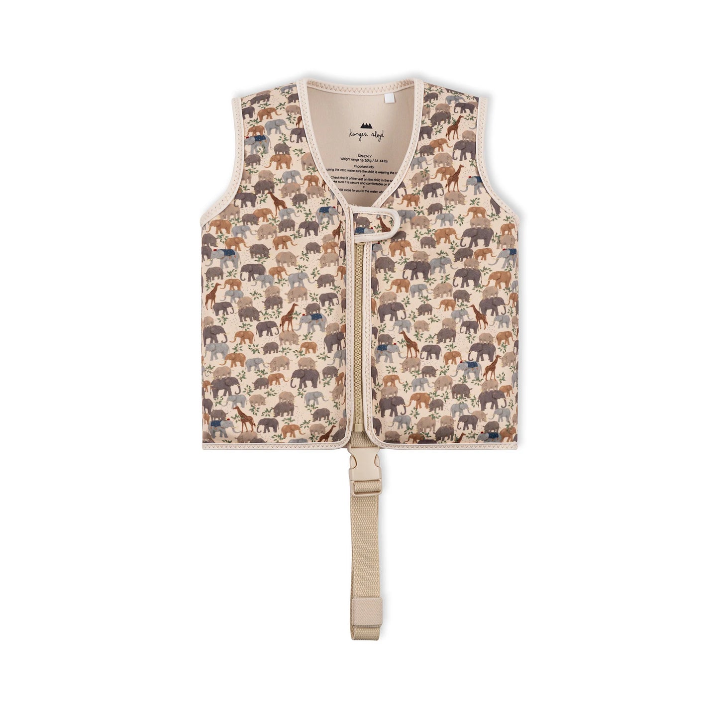 Konges Sløjd float vest 4-6år, safari